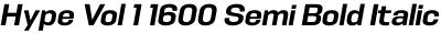 Hype Vol 1 1600 Semi Bold Italic